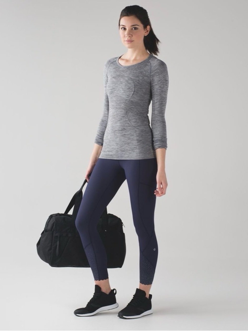 lululemon athletica SWIFTLY Long Sleeve Top | 6 | Heathered Slate